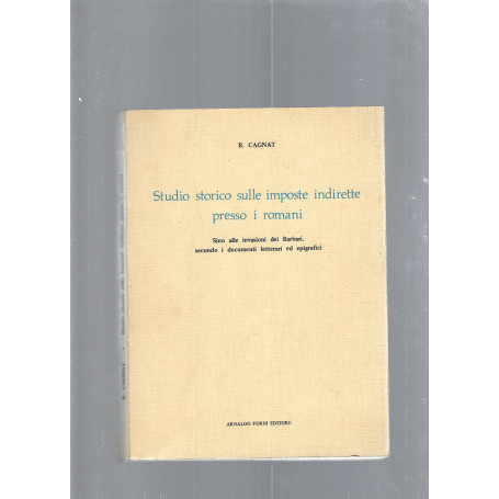 Studio storico sulle imposte indirette presso i romani