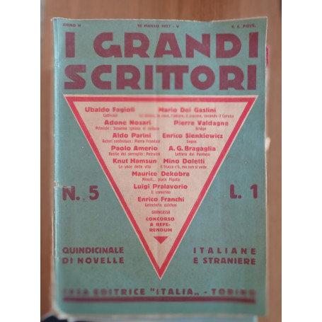 I grandi scrittori n. 5