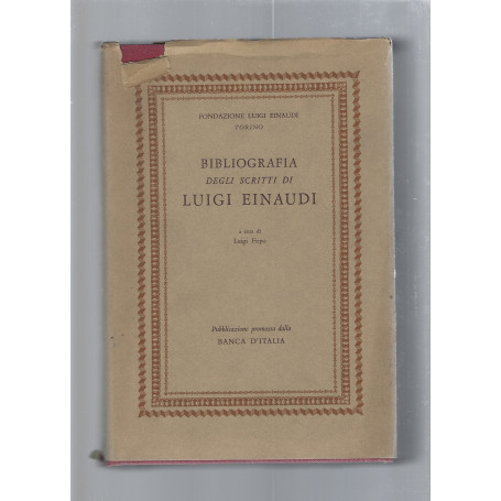 Bibliografia degli scritti di Luigi Einaudi