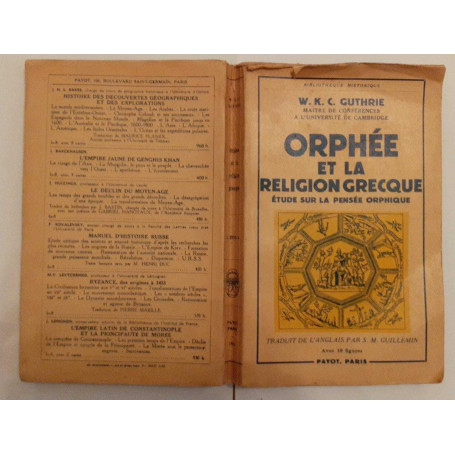 Orphee et la religion grecque etude sur la pensee orphique