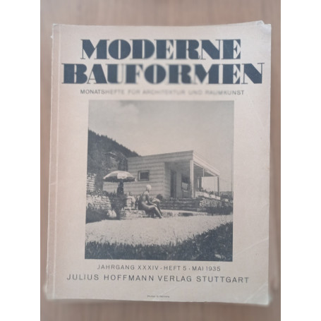 MODERNE BAUFORMEN MONATSHEFTE FUR ARCHITEKTUR UND RAUMKUNST