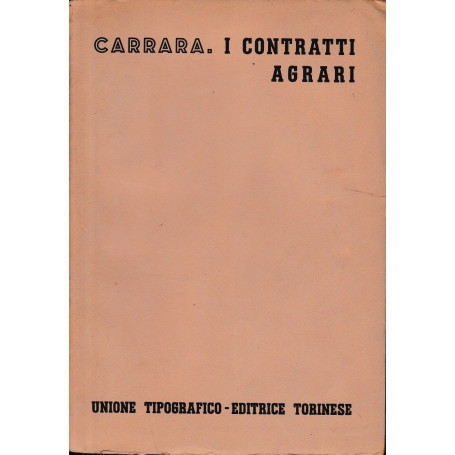 I contratti agrari  vol. 10  tomo 2