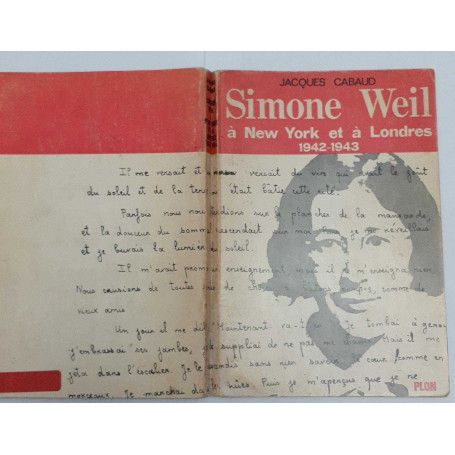 Simone Weil a New York et a Londres 1942-1943