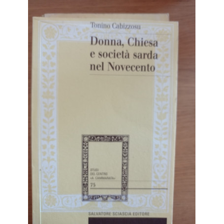 Donna  Chiesa e società sarda nel Novecento