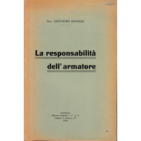 La responsabilità  dell'armatore