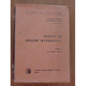 Lezioni di analisi matematica Vol. II