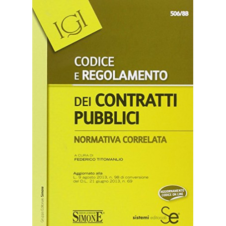 Codice e regolamento dei contratti pubblici. Normativa correlata