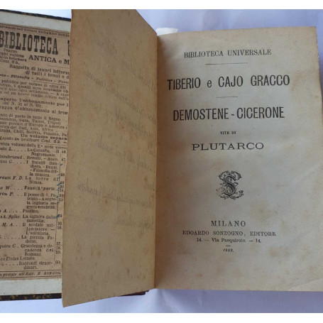 Tiberio e Cajo Gracco. Demostene - Cicerone