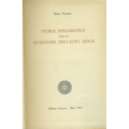 Storia diplomatica della questione dell'Alto Adige