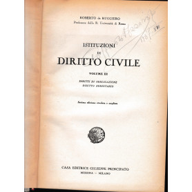 Istituzioni di Diritto Civile. Vol. 3