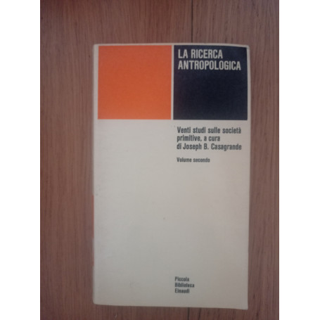 La ricerca antropologica Vol. Secondo
