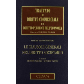 Trattato di Diritto Commerciale e di Diritto Pubblico dell'Economia. Vol. 61: Le clausole generali nel diritto societario