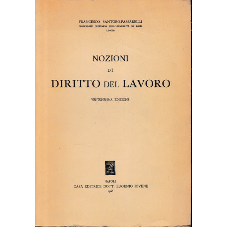 Nozioni di Diritto del Lavoro