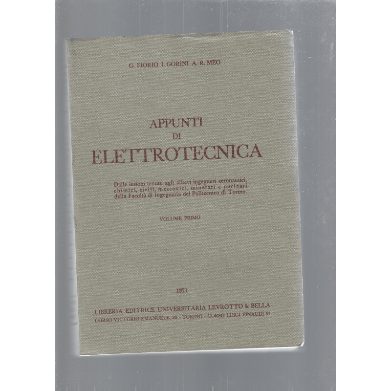 APPUNTI DI ELETTROTECNICA vol. 1