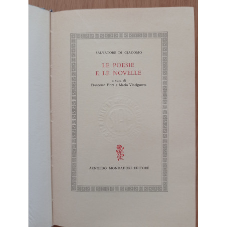 Il teatro e le cronache/Le poesie e le novelle