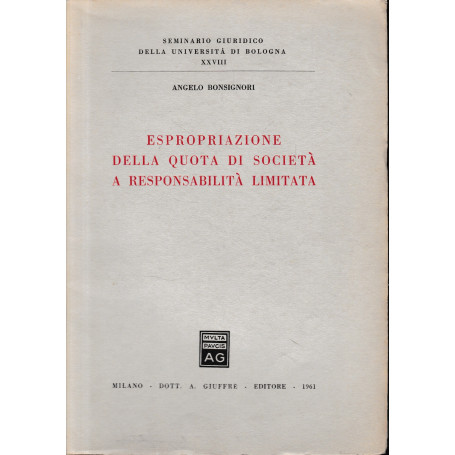 Espropriazione della quota di società a responsabilità limitata