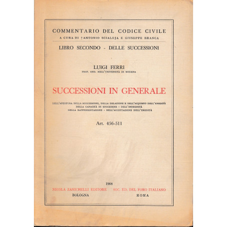 Successioni in generale  art. 456-511