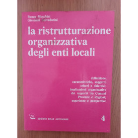 La ristrutturazione organizzativa degli enti locali