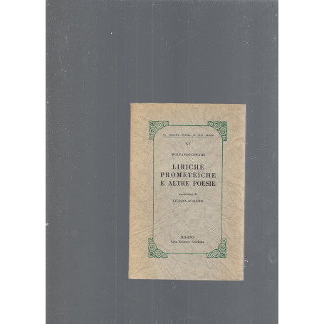 LIRICHE PROMETEICHE E ALTRE POESIE
