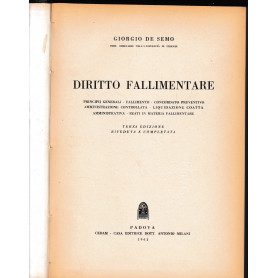 Diritto FallimentareLibrisaggi