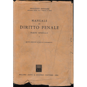 Manuale di Diritto Penale  vol. 1 parte speciale. Un volume.Librisaggi