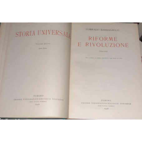 Riforme e rivoluzione (1699-1799). Volume quinto