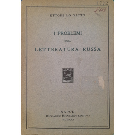 I problemi  della letteratura russa