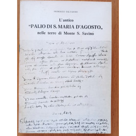 L' antico "PALIO DI S  MARIA D'AGOSTO" nelle terre di Monte S. SavinoLibrisaggi