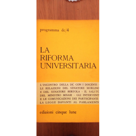 La riforma universitaria