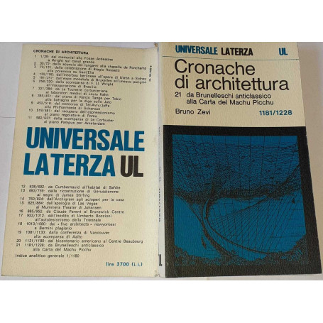 Cronache di architettura. Volume 22 (n.1229/1276)