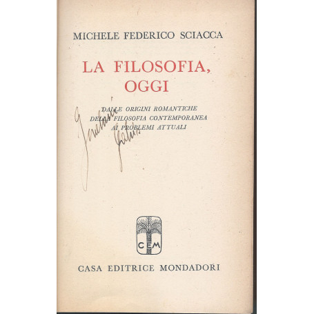 La filosofia oggi