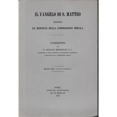 Il Vangelo di S. Matteo