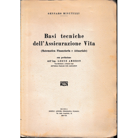 Basi tecniche dell'Assicurazione Vita