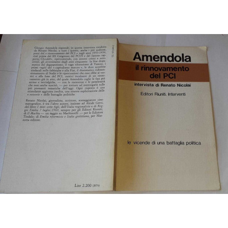 Il rinnovamento del PCI intervista di Renato Nicolai