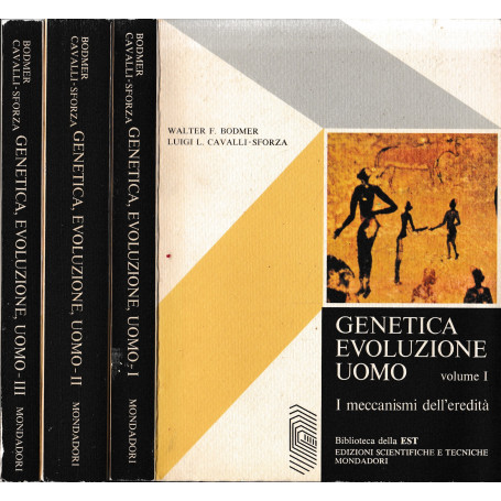 Genetica Evoluzione Uomo  tre volumi. Opera completa