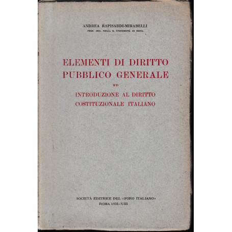 Elementi di Diritto Pubblico Generale
