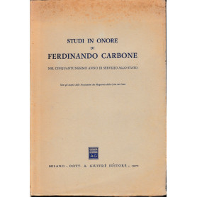 Studi in onore di Ferdinando Carbone