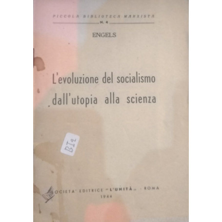 L'evoluzione del socialismo  dall'utopia alla scienza