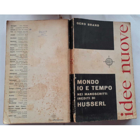 Mondo io e tempo nei manoscritti inediti di Husserl