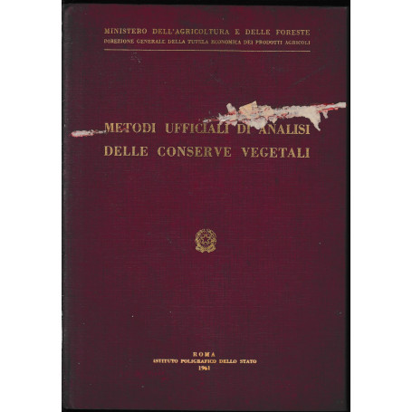 Metodi ufficiali di analisi delle conserve vegetali