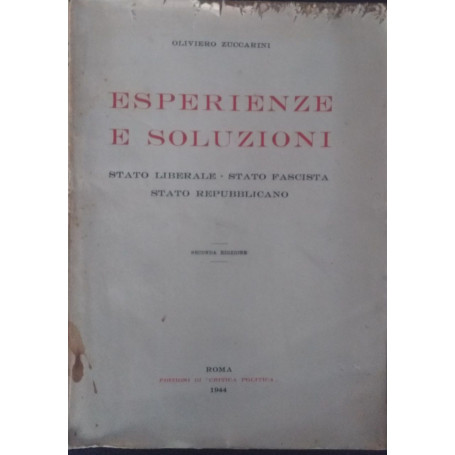 Esperienze e soluzioni