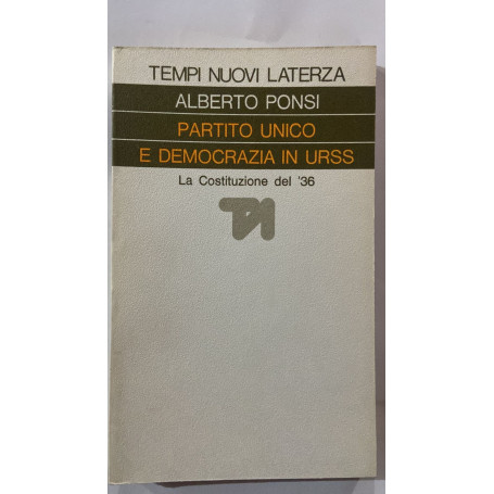 Partito unico e democrazia in URSS