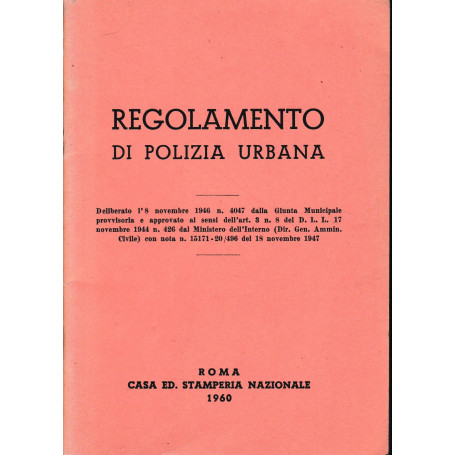 Regolamento di Polizia Urbana