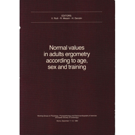 Normal values in adults ergometry according to age  sex and training