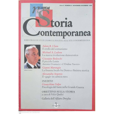 Nuova storia contemporanea. Bimestrale di studi storici e politici sull'età contemporanea. anno II numero 6