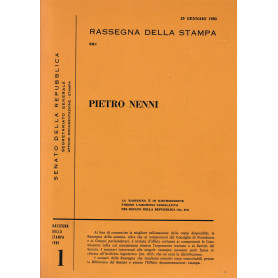 Rassegna della stampa su: Pietro Nenni  n. 1.