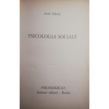 Psicologia sociale