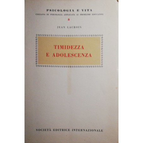 Timidezza e adolescenza