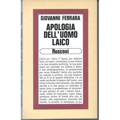 Apologia dell'uomo laico