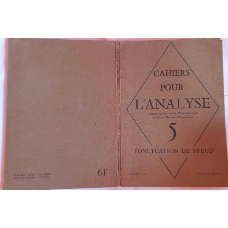 Cahiers pour l'analyse. 5  Ponctuation de Freud